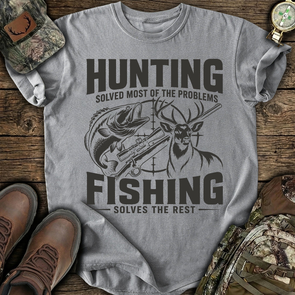 Hunting Fishing Therapy T-Shirt product image 4