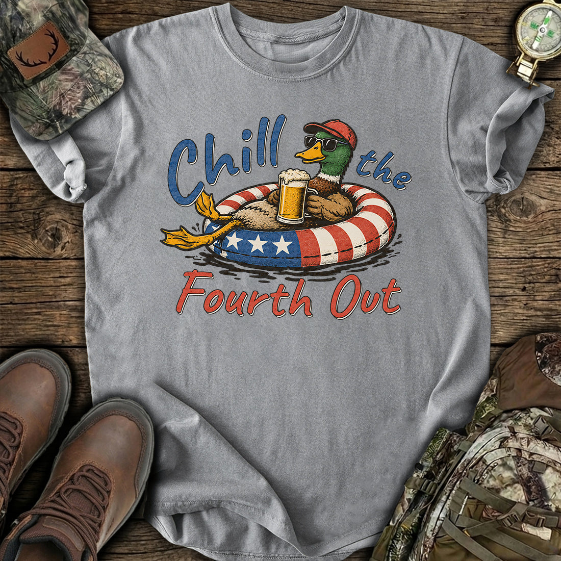 Chill Fourth Duck T-Shirt product image 4
