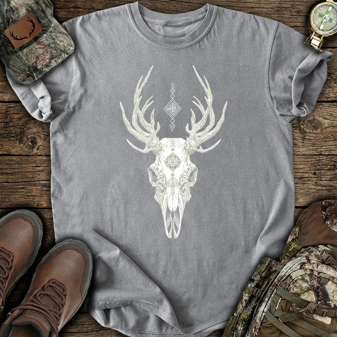Sacred Deer Skull T-Shirt product image 2