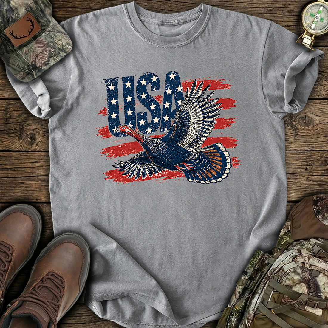 USA Turkey Hunting T-Shirt product image 6