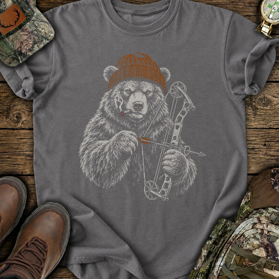 Bowhunter Bear Soul T-Shirt product image 4