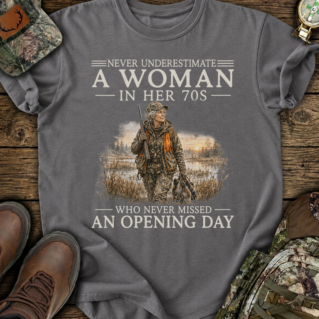 Personalized Age Opening Day Huntress T-Shirt product image 6