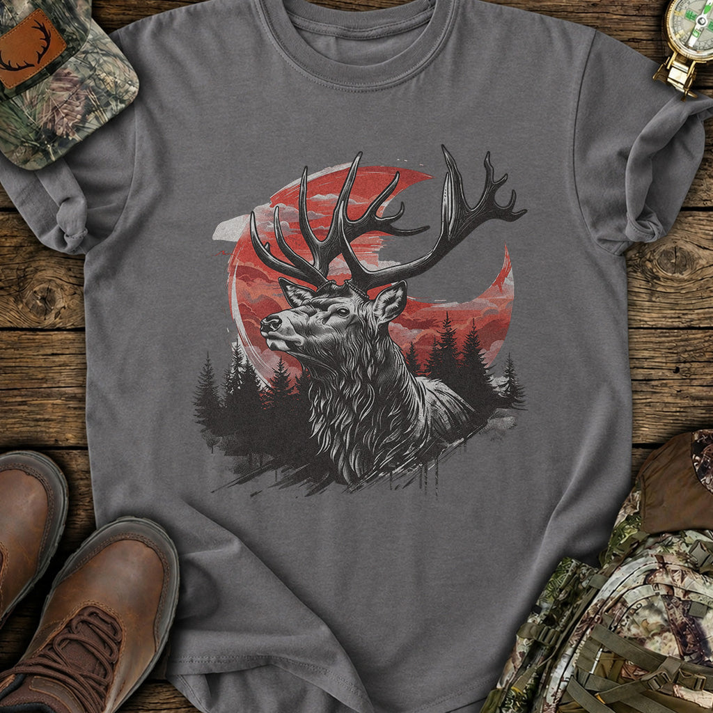 Crimson Elk Spirit T-Shirt product image 3