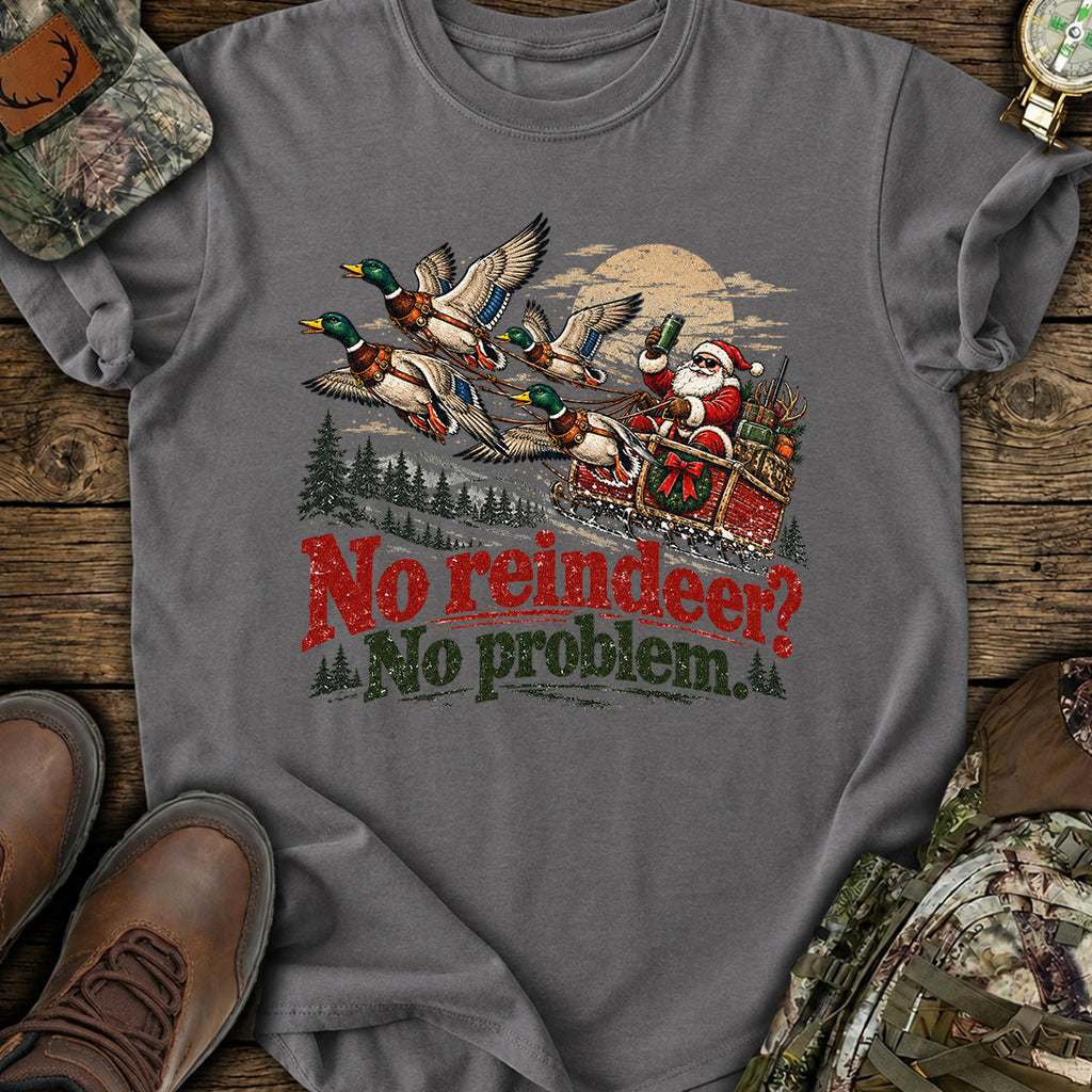 Mallard Santa Sleigh T-Shirt product image 3