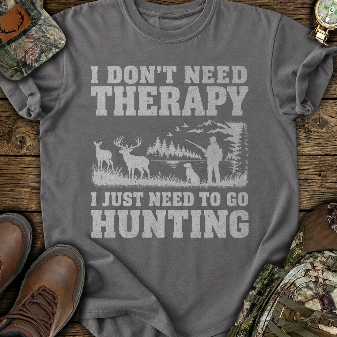 Hunting Heals Soul T-Shirt product image 3