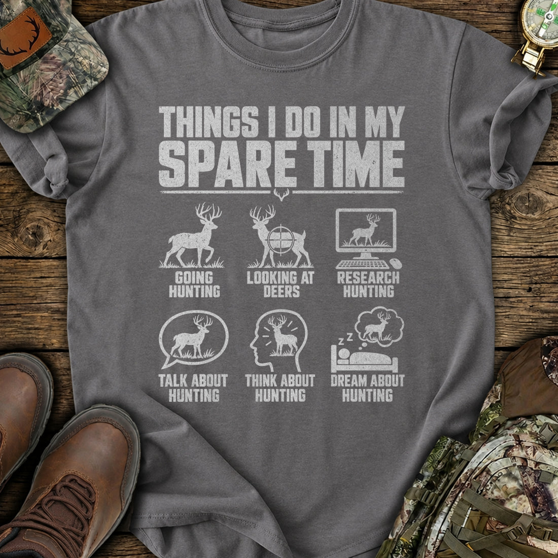 Deer Hunting On My Mind T-Shirt product image 3