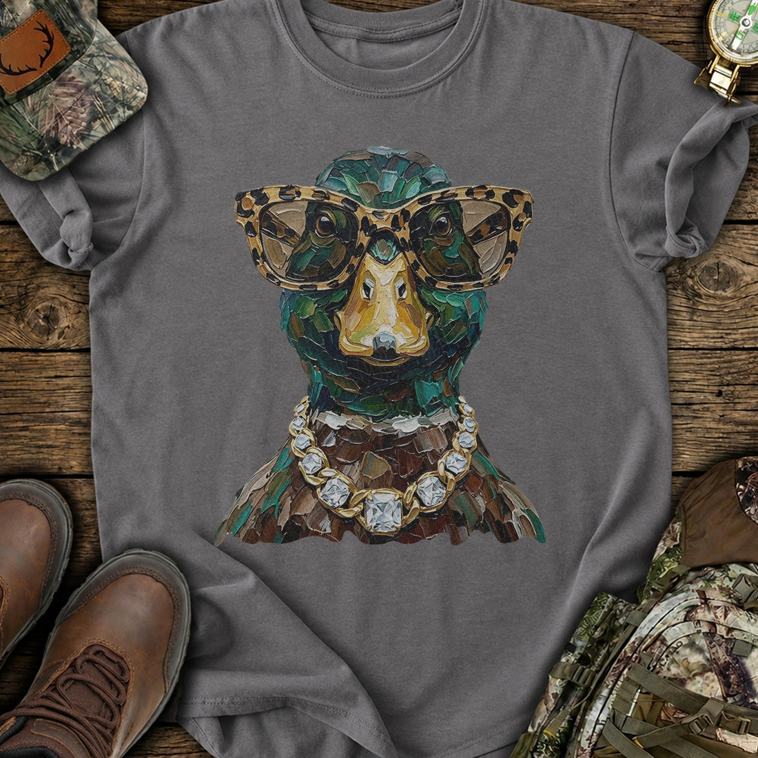 Mallard Drip Duck T-Shirt product image 5