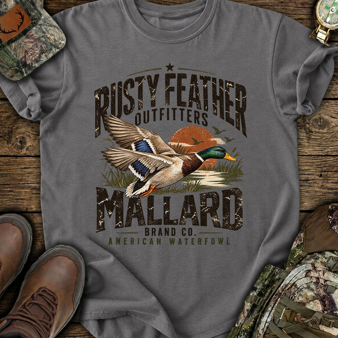 Mallard Sunset Hunt T-Shirt product image 2