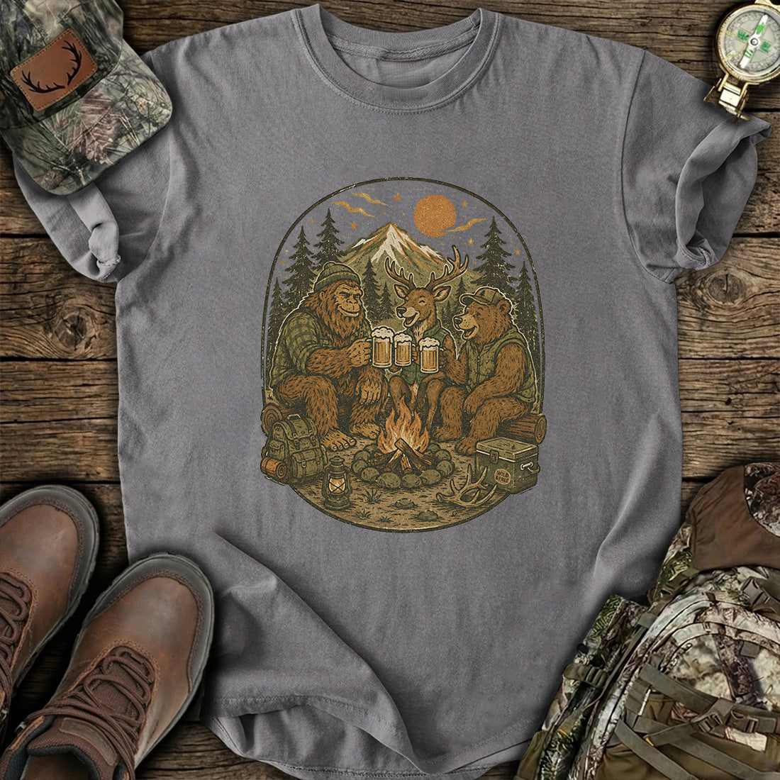 Campfire Hunt Legends T-Shirt product image 3