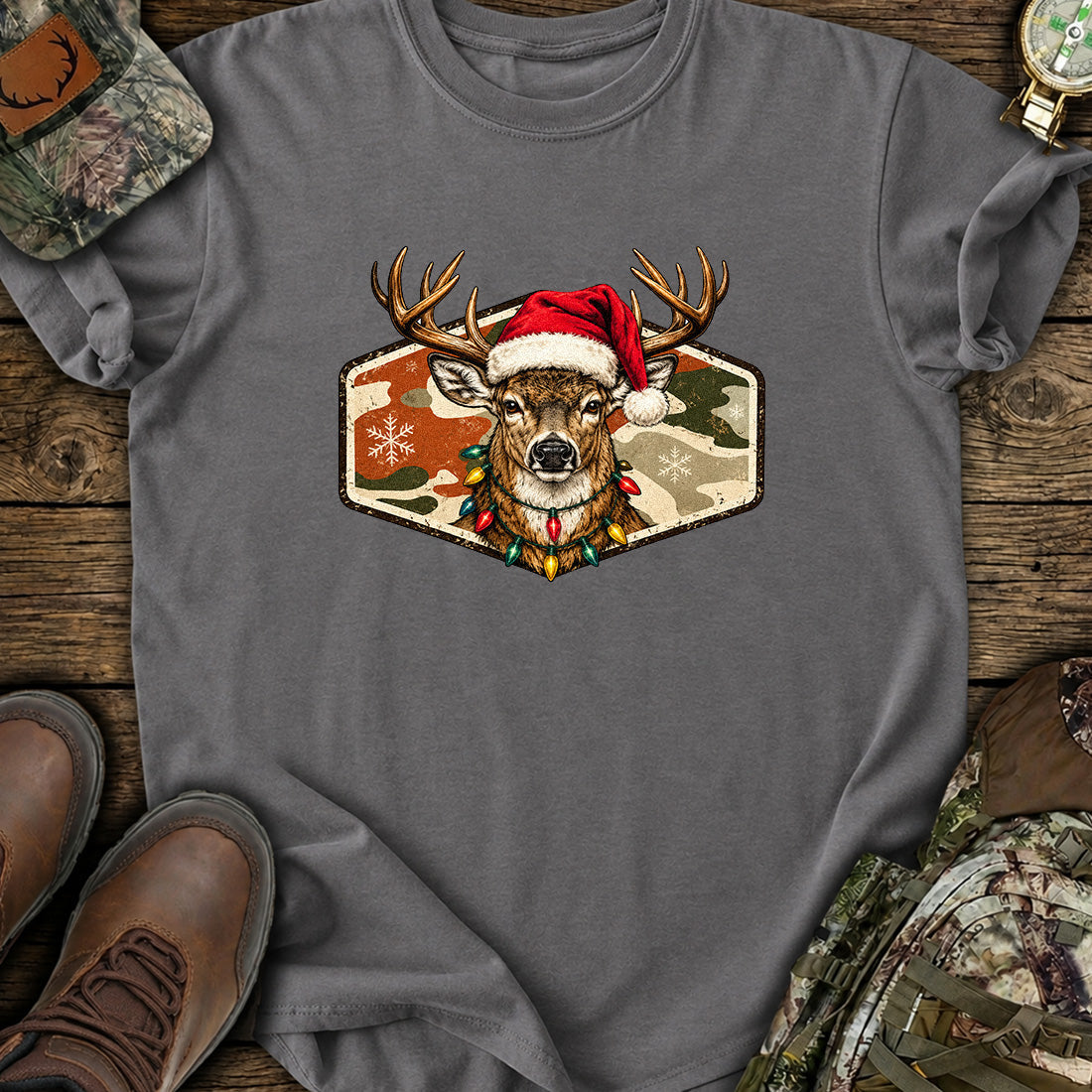 Festive Whitetail T-Shirt product image 4
