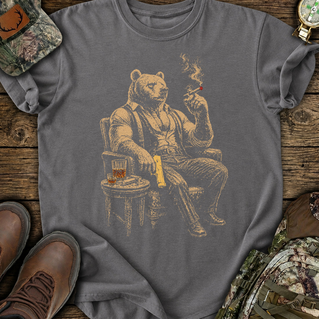 Outlaw Bear Spirit T-Shirt product image 4