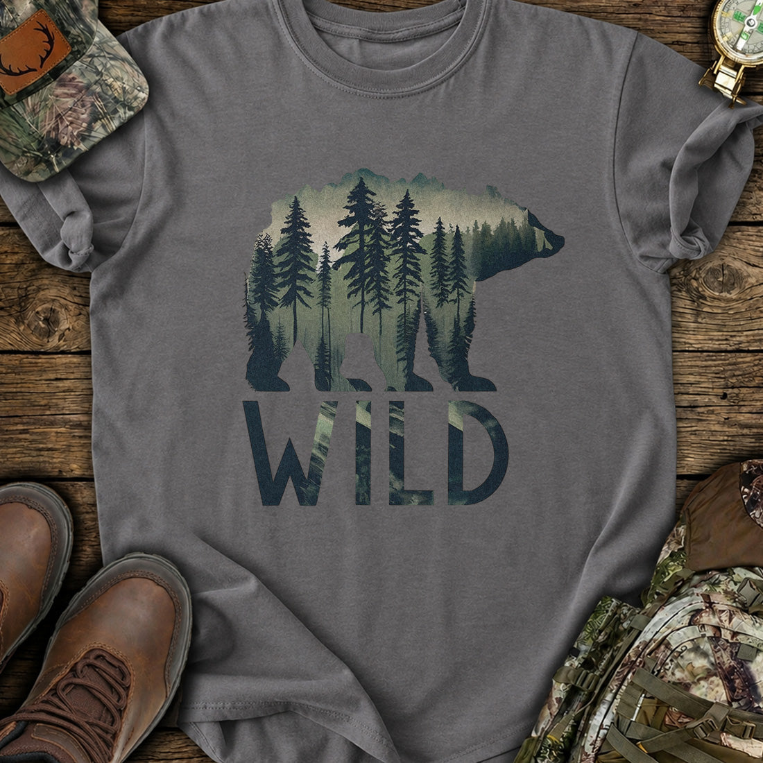 Wild Forest Bear T-Shirt product image 3