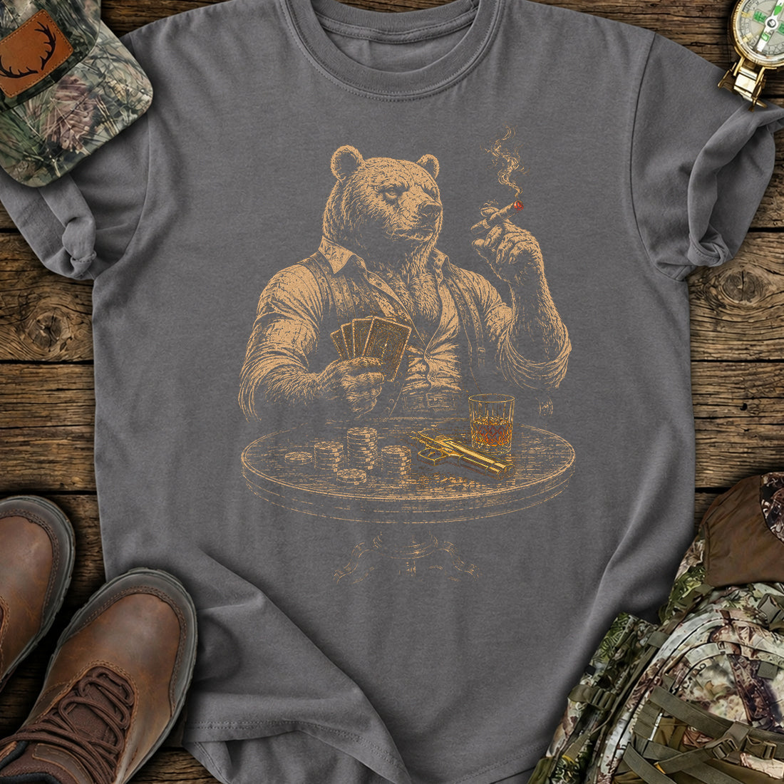 High Stakes Bear T-Shirt product image 3