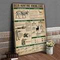 Deer Hunting Knowledge Canvas Art - Hunting Tips, Safety & Rifle Firing Guide