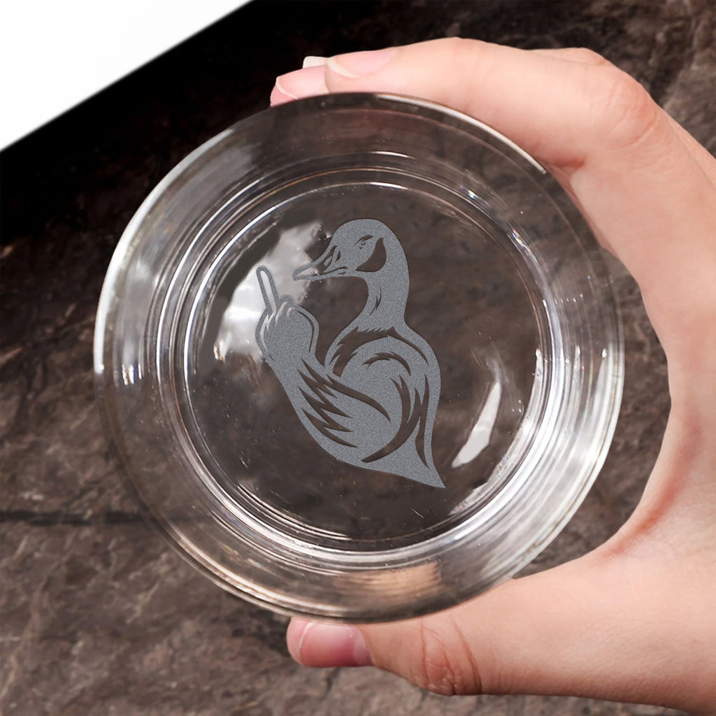 Goose Hunting Engraved Whiskey Glass – Funny Whiskey Glass 2025 Limited Edition for Hunters & Drinking Lovers
