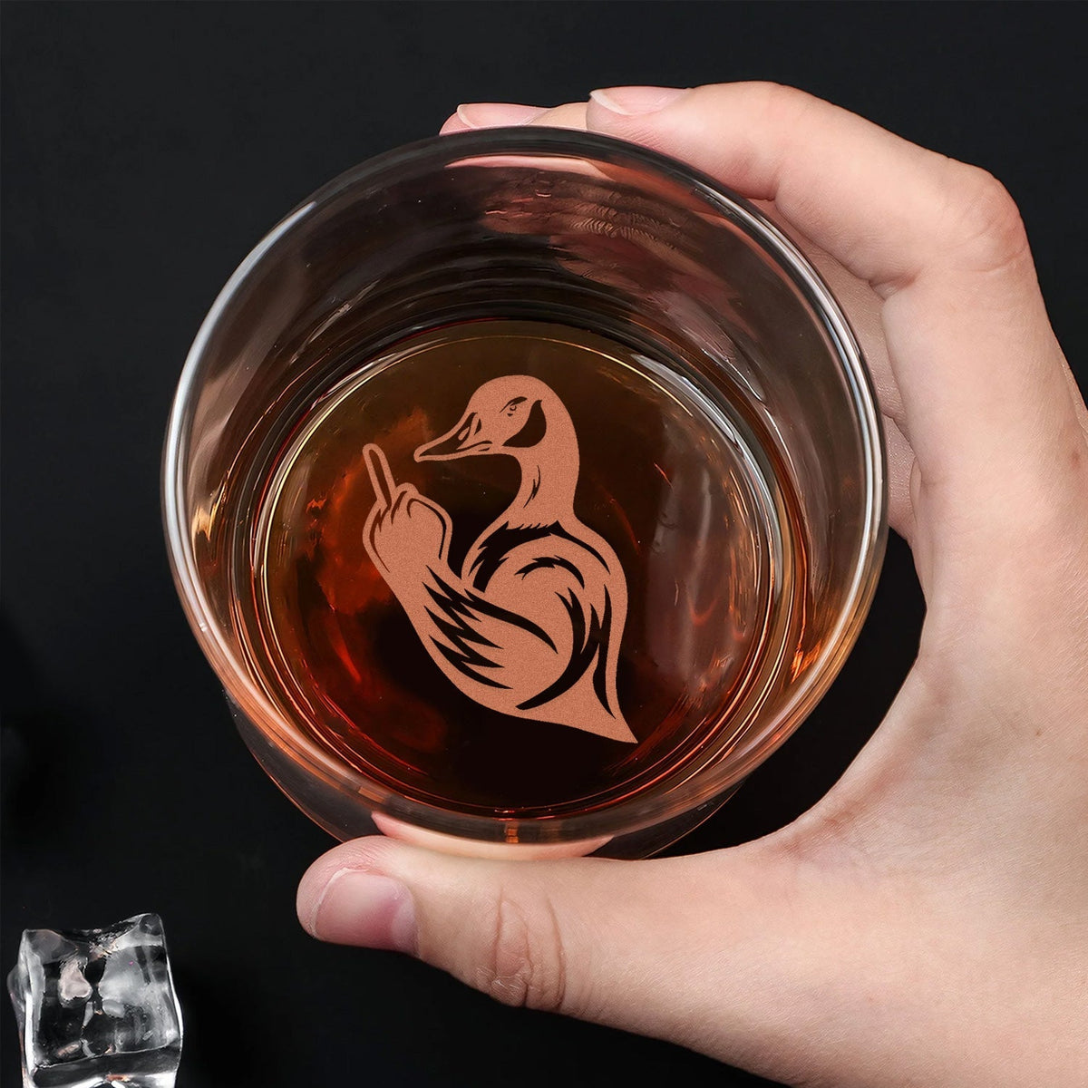 Goose Hunting Engraved Whiskey Glass – Funny Whiskey Glass 2025 Limited Edition for Hunters & Drinking Lovers