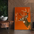 Smoking Buck Deer Canvas – Funny Hunting Wall Art for Man Caves - Gift for Hunters