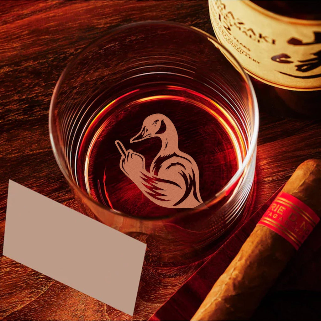 Goose Hunting Engraved Whiskey Glass – Funny Whiskey Glass 2025 Limited Edition for Hunters & Drinking Lovers