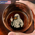 Funny Duck Halloween Whiskey Glass – Unique Drinking Gift for Hunters, Men, and Drinking Lovers