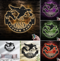 Personalized Duck Hunting Metal Sign WITH LED/WITHOUT LED – Flying Waterfowl Wall Art