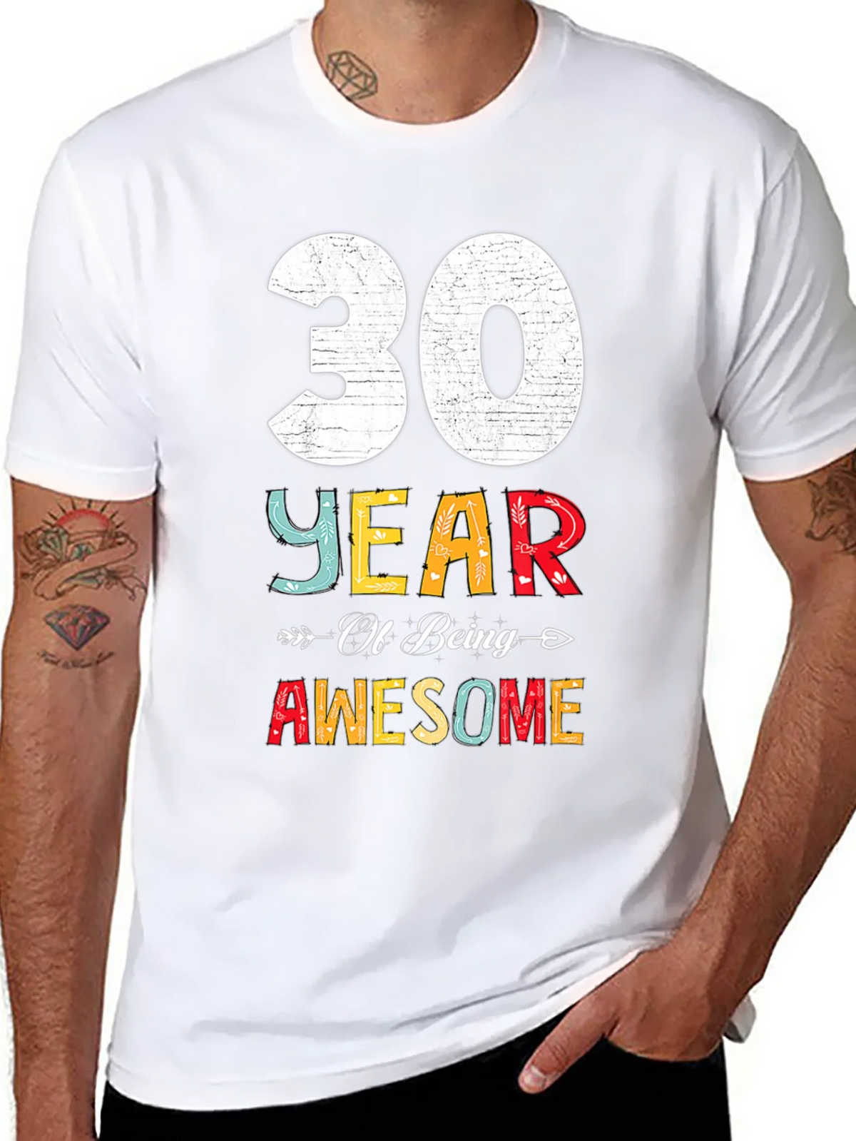 30 Years Awesome T-Shirt Birthday Gift product image 7