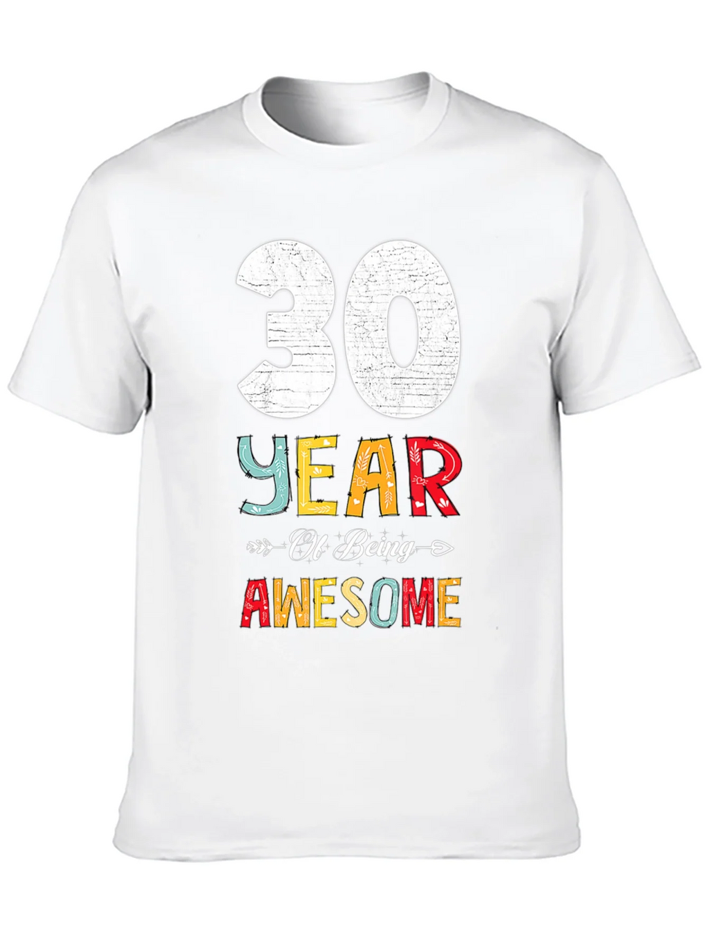 30 Years Awesome T-Shirt Birthday Gift product image 9