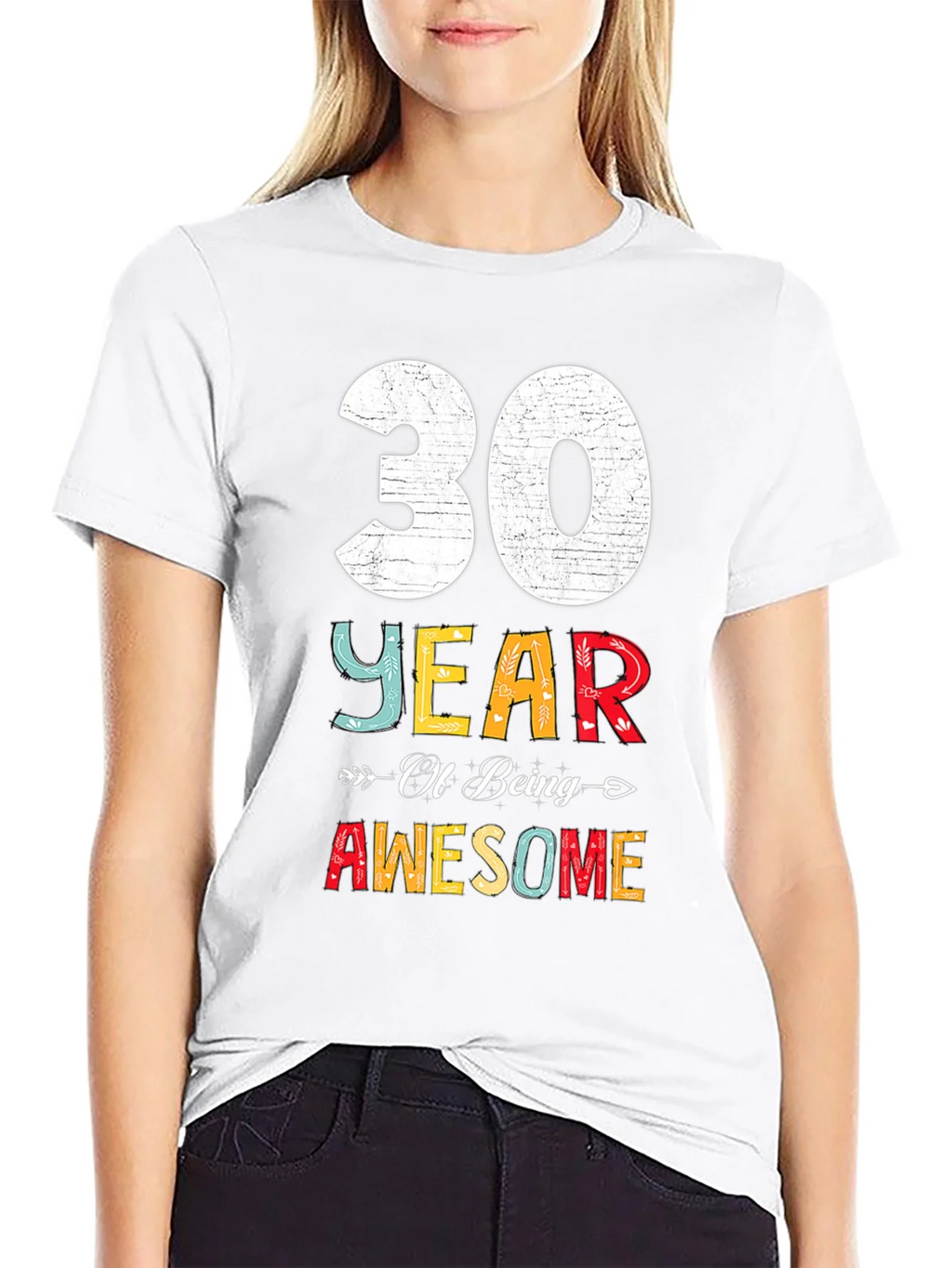 30 Years Awesome T-Shirt Birthday Gift product image 8