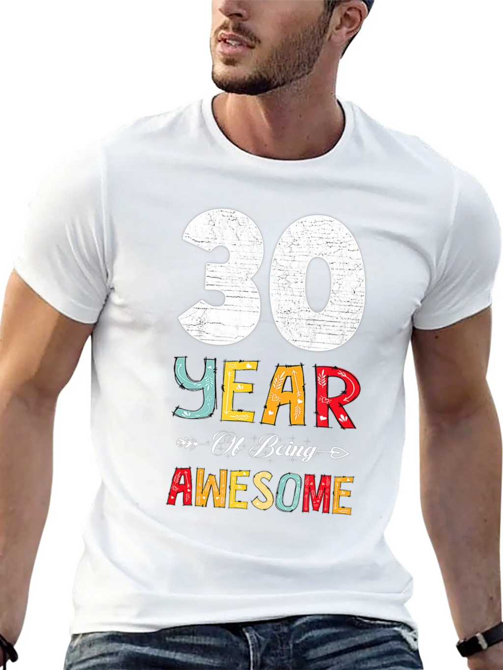 30 Years Awesome T-Shirt Birthday Gift product image 12
