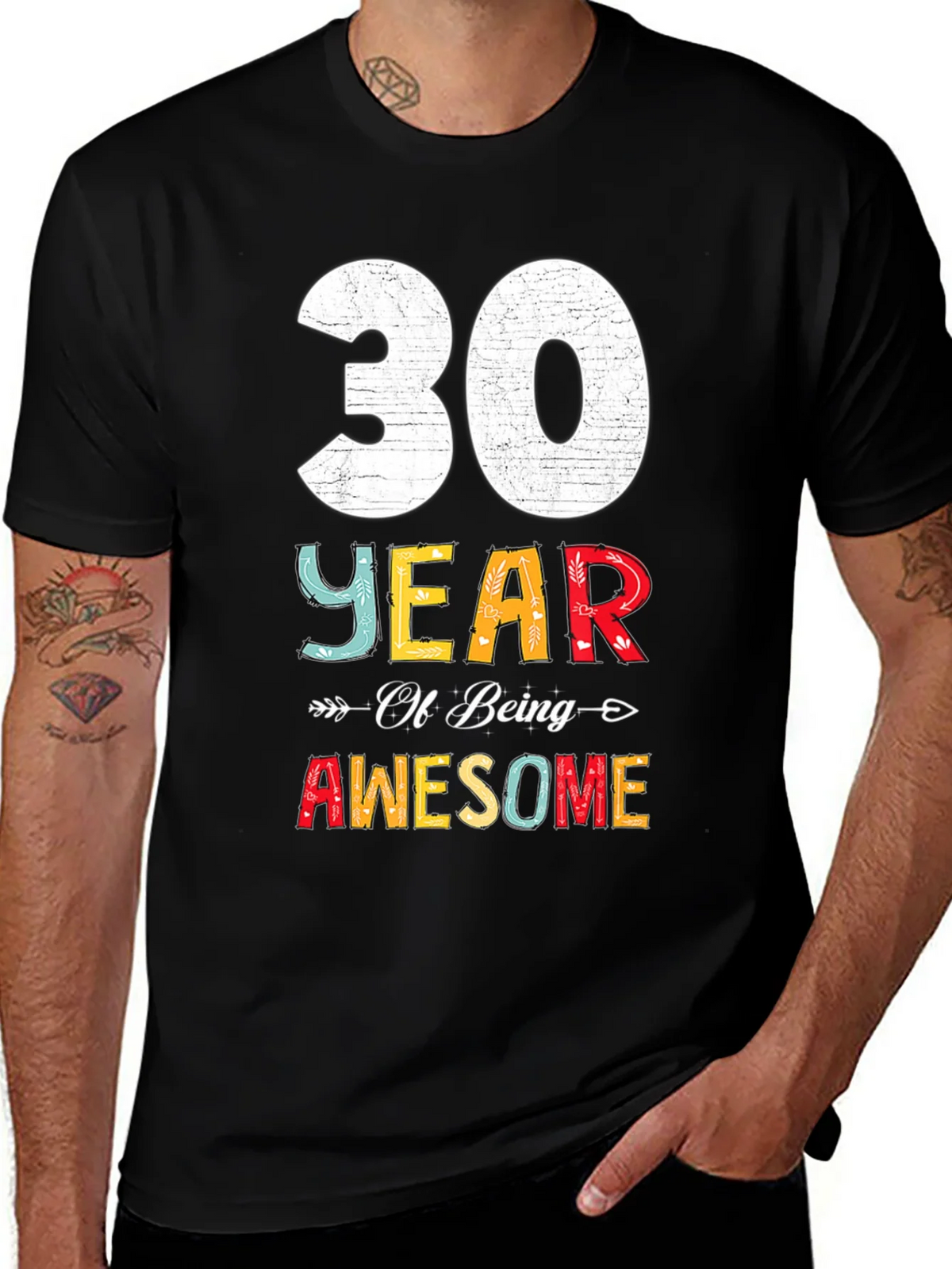 30 Years Awesome T-Shirt Birthday Gift product image 1