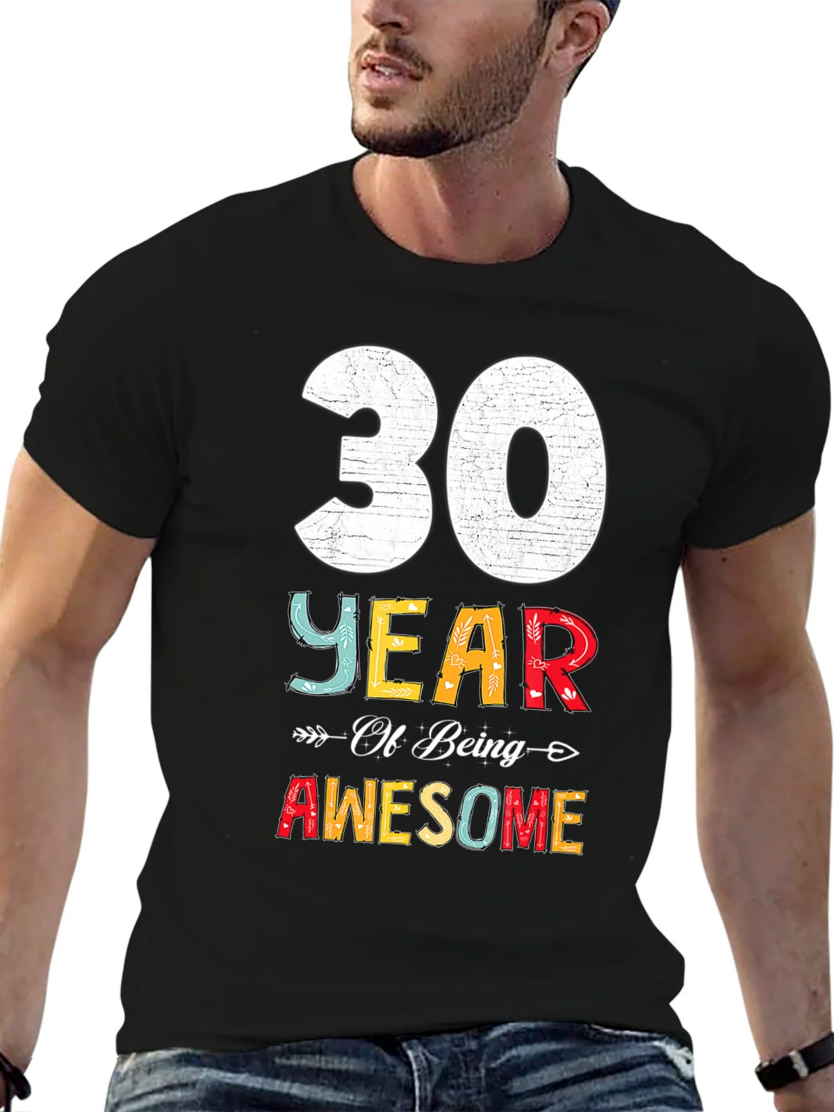 30 Years Awesome T-Shirt Birthday Gift product image 6