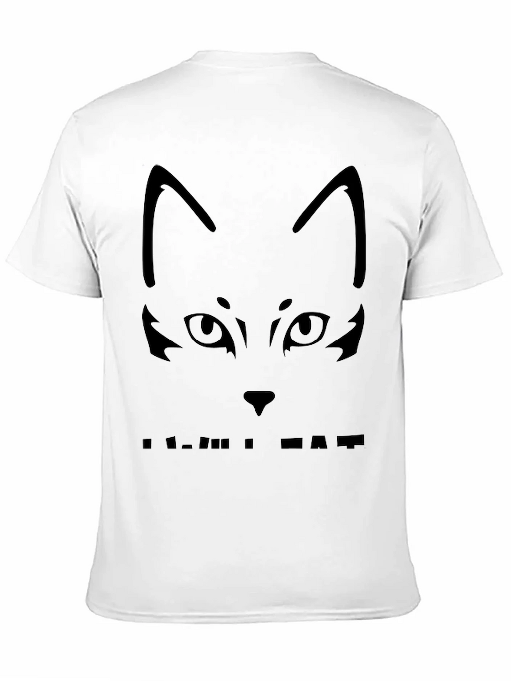 Cool Cat Face Black T-Shirt product image 7