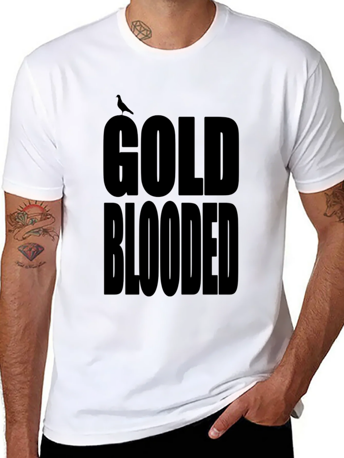 Gold Blooded Black Graphic Tee product image 6