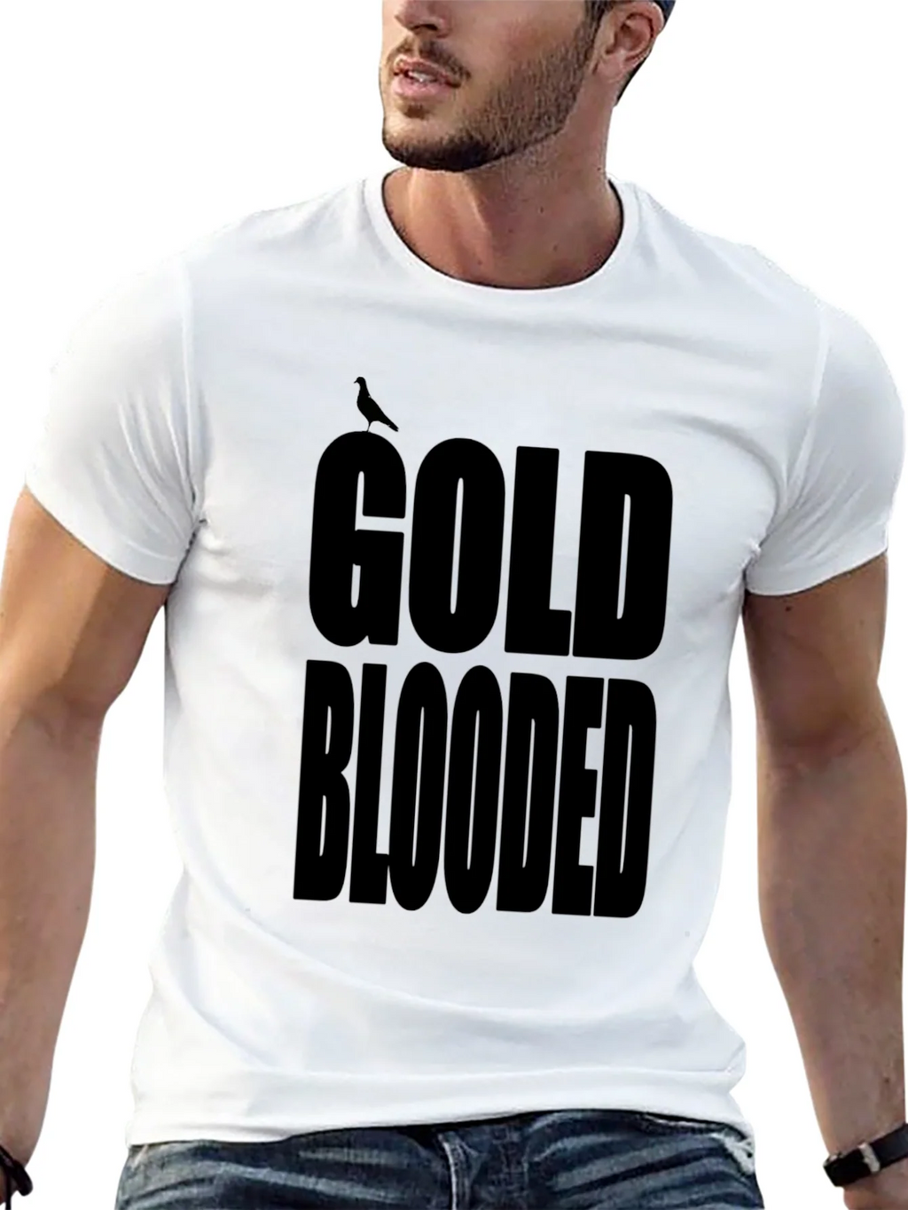 Gold Blooded Black Graphic Tee product image 10