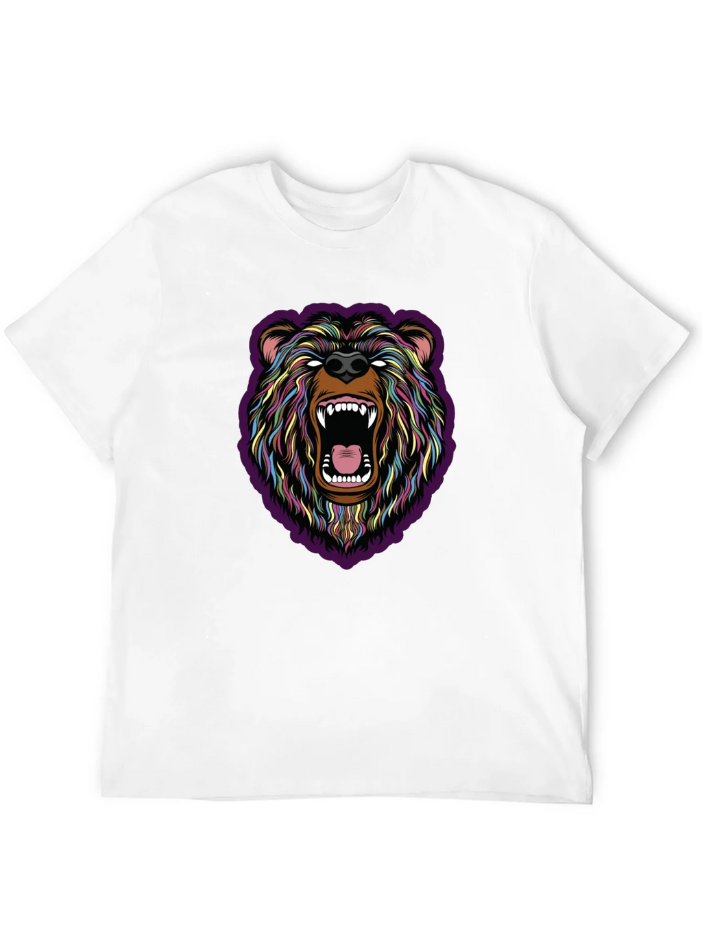 Roaring Bear Graphic Tee - Bold Colorful Design product image 11