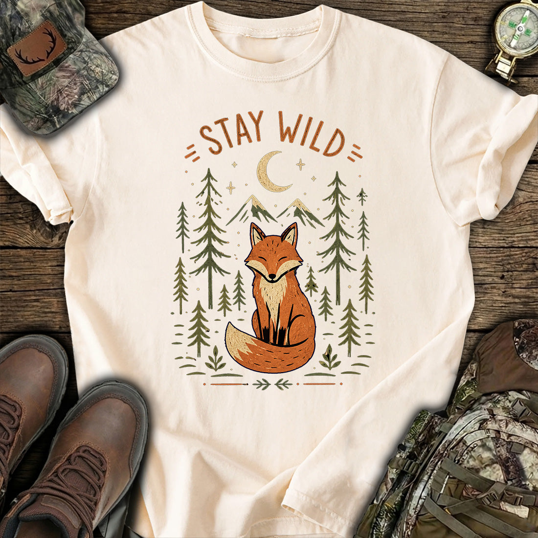 Wild Fox Forest T-Shirt product image 5