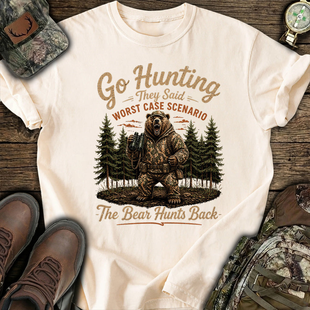 Bear Hunts Back Hunting T-Shirt product image 6