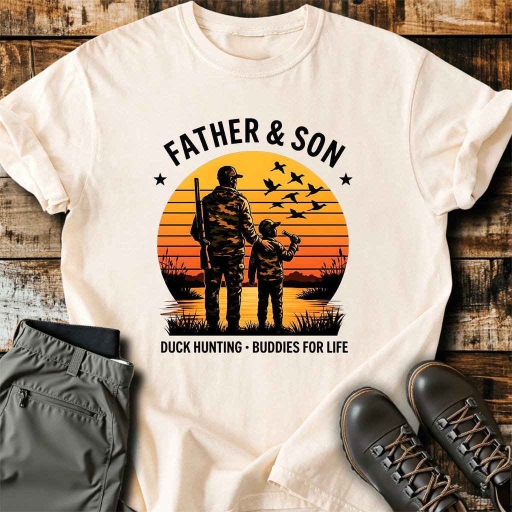 Father Son Duck Hunting T-Shirt product image 3