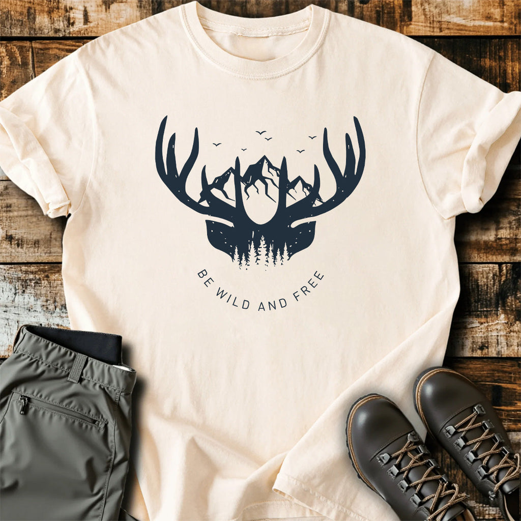 Be Wild And Free Deer T-Shirt product image 5
