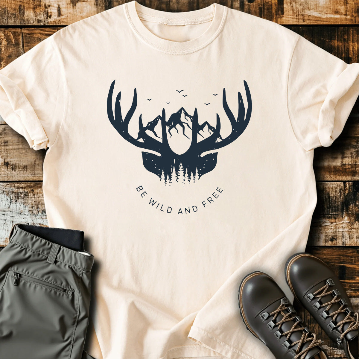 Be Wild And Free Deer T-Shirt product image 5