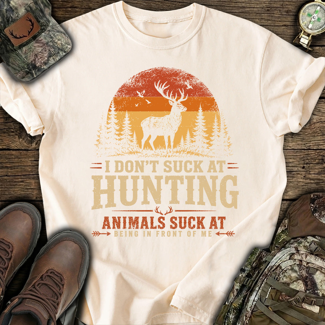 I Don't Suck At Hunting T-Shirt product image 6