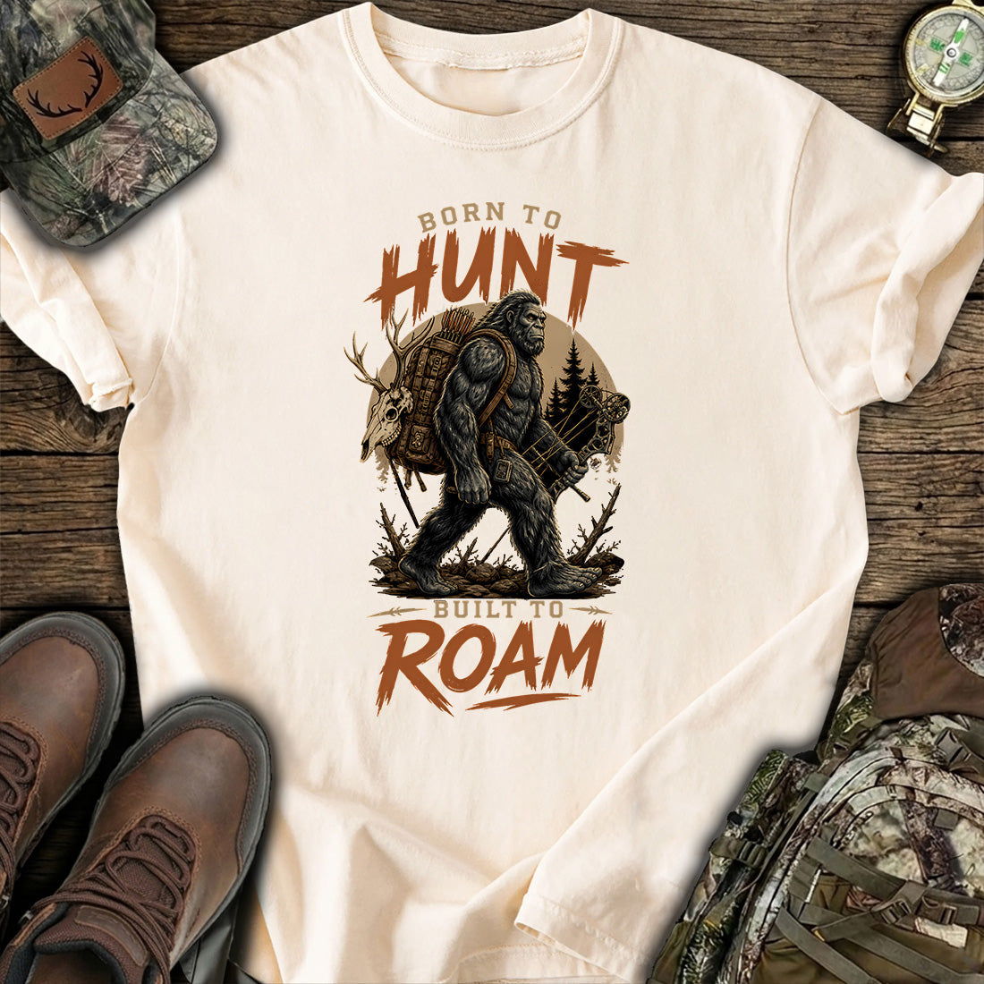 Bigfoot Bow Hunting T-Shirt product image 2