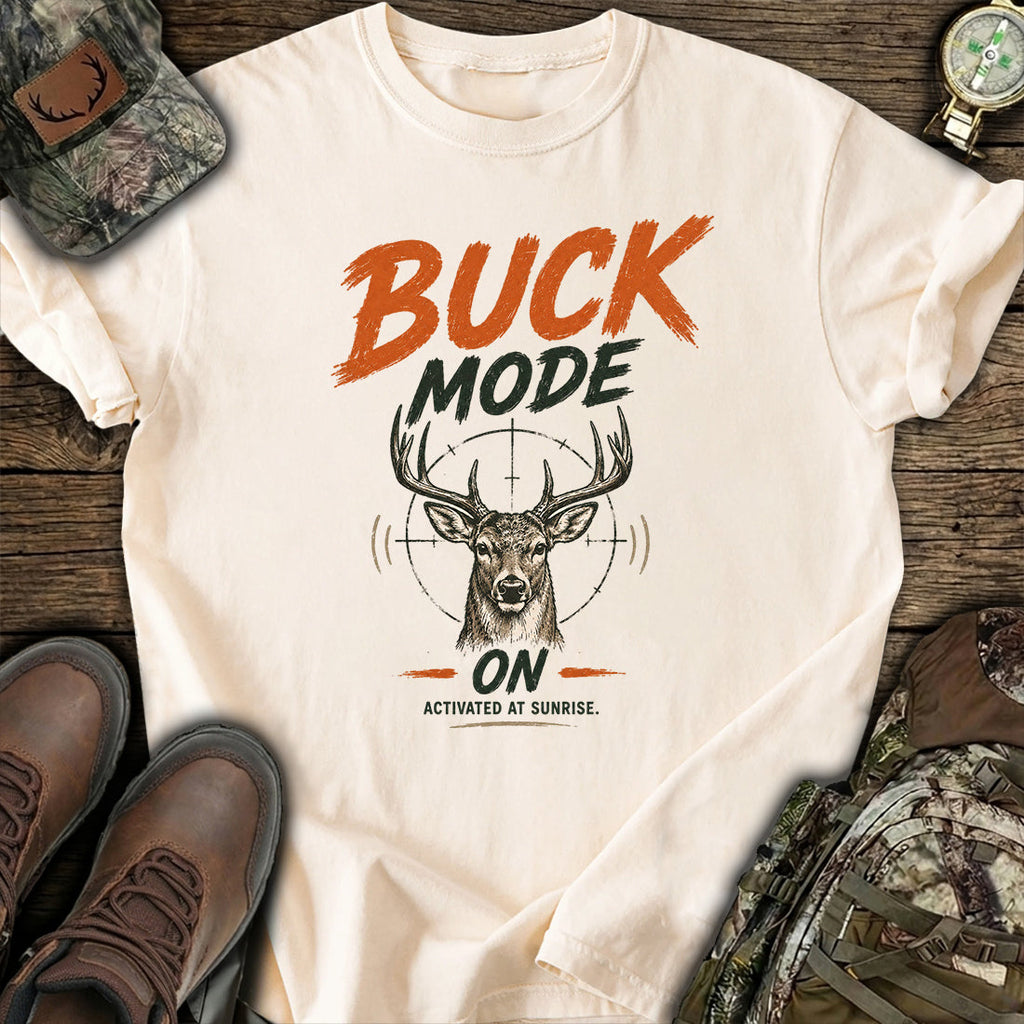 Sunrise Buck Mode On T-Shirt product image 6