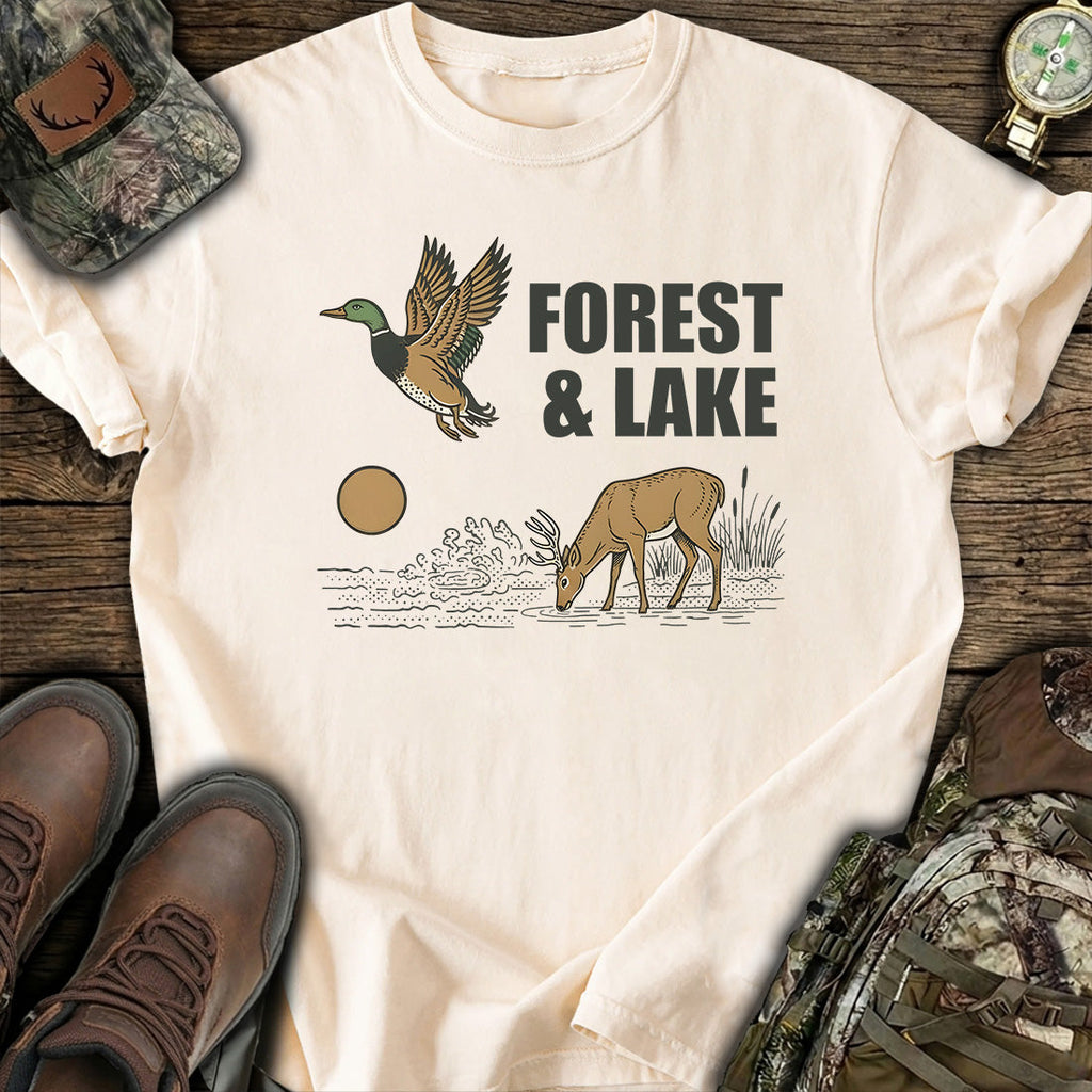 Forest Lake Deer T-Shirt product image 7