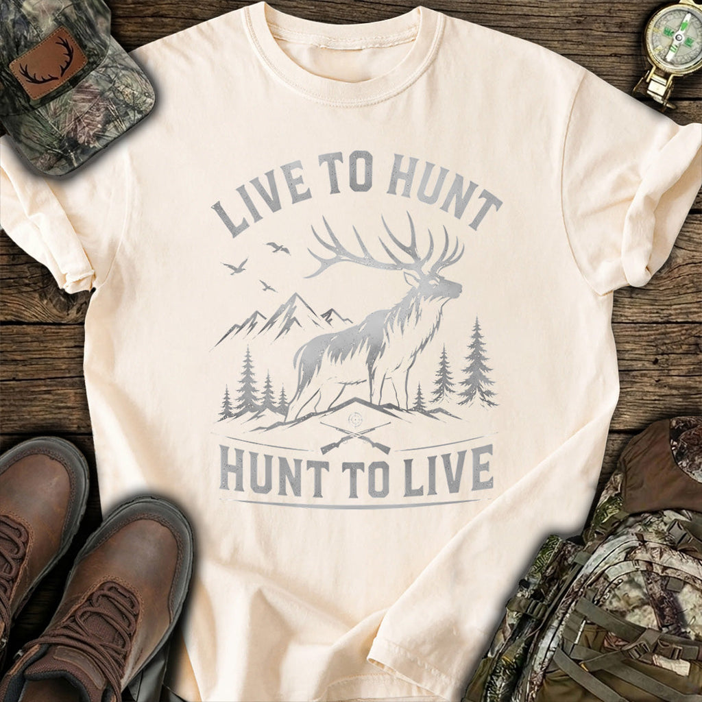 Live To Hunt Elk T-Shirt product image 6
