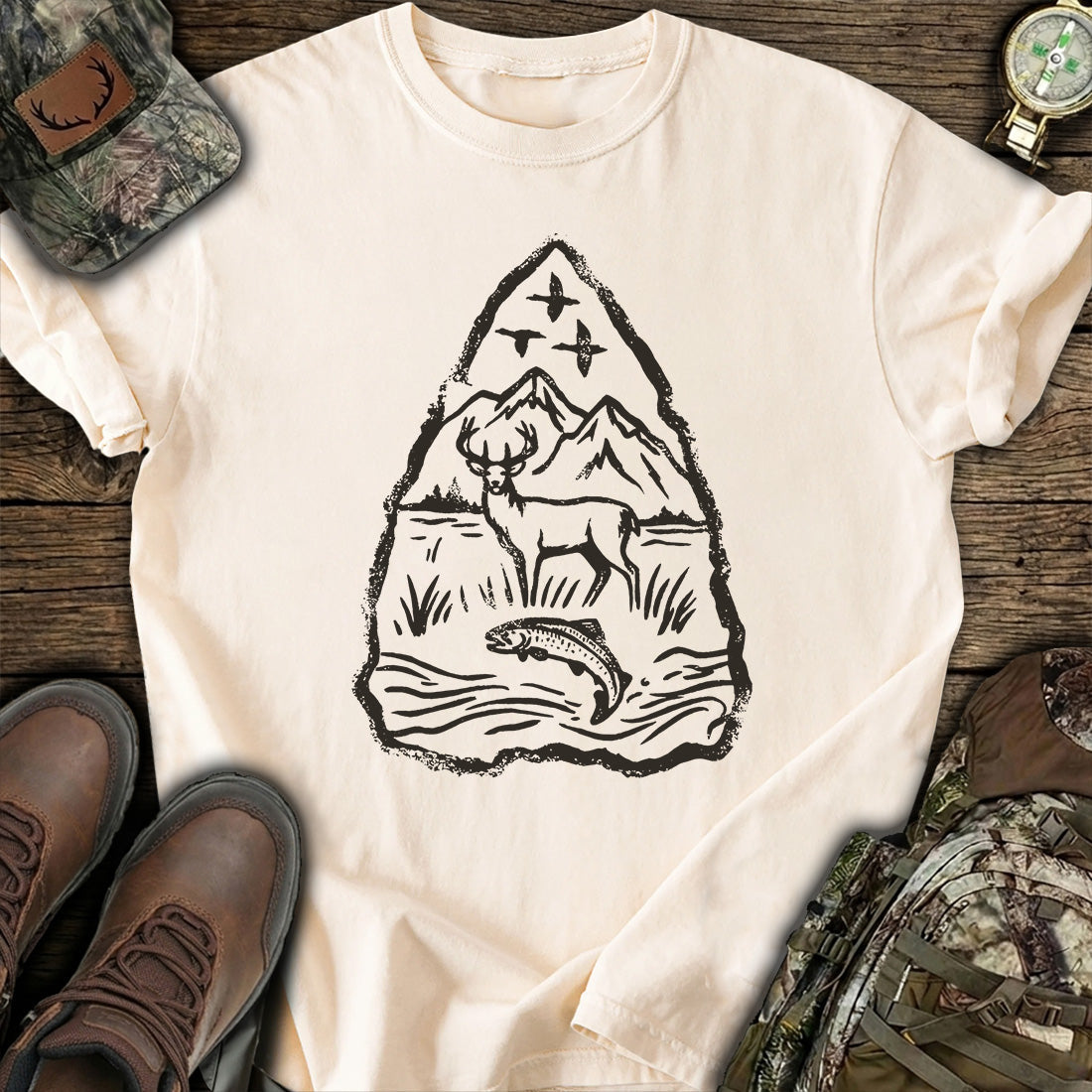 Deer Fishing T-Shirt product image 7