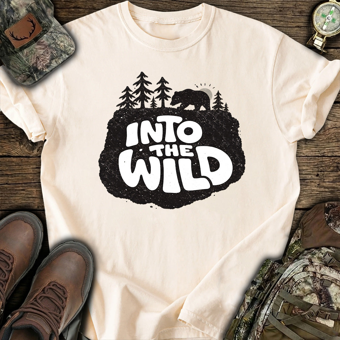 Into The Wild Bear Forest T-Shirt product image 7