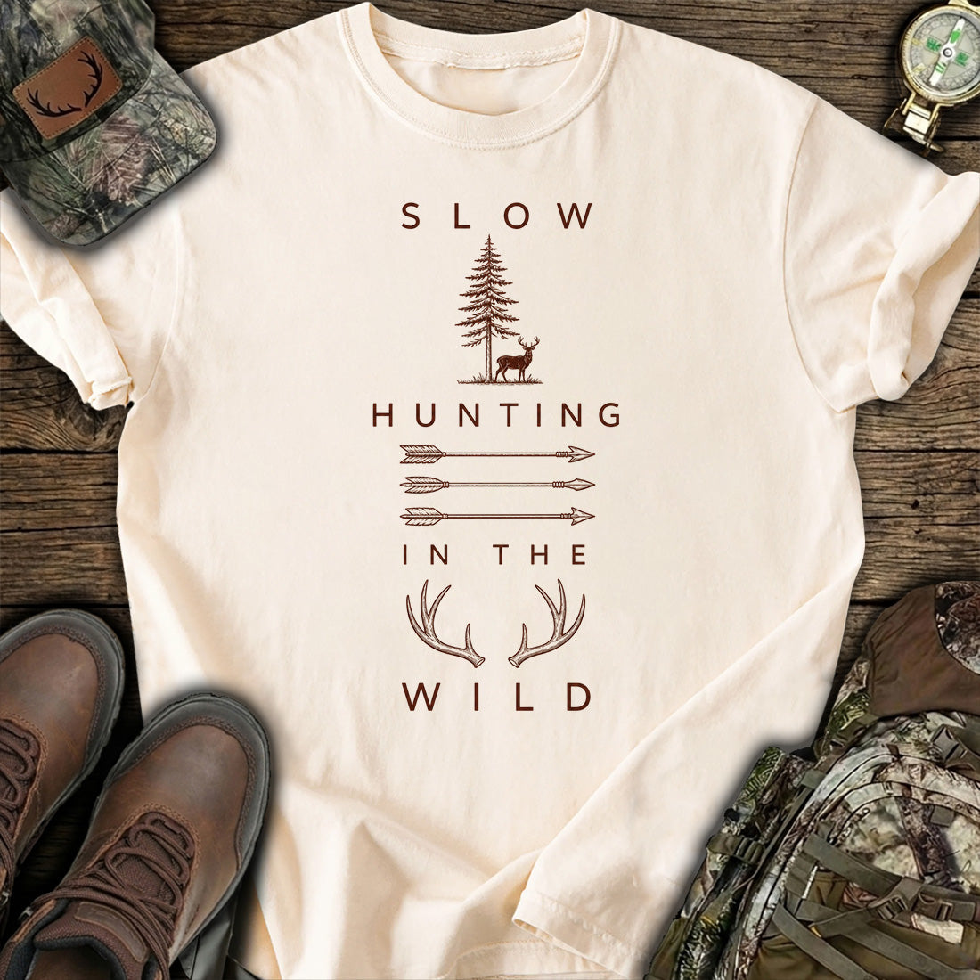 Vintage Bow Hunting T-Shirt product image 2