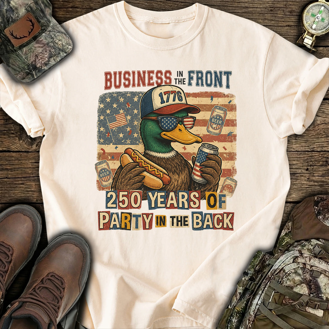 Patriotic Party Duck T-Shirt product image 6