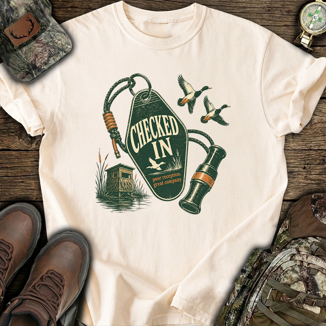 Checked In to Peace T-Shirt product image 6