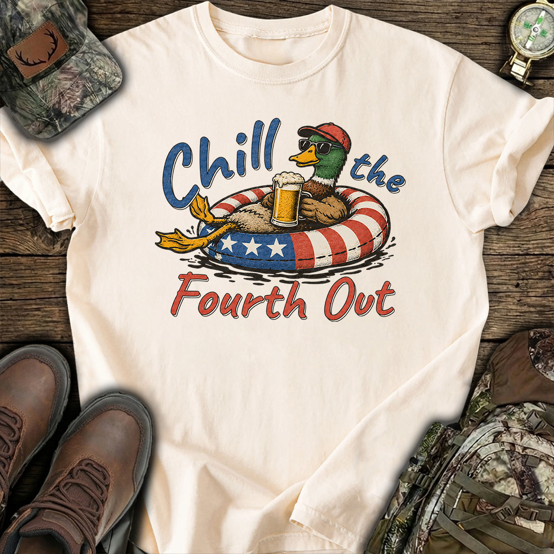 Chill Fourth Duck T-Shirt product image 5